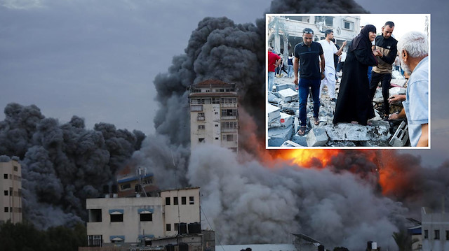 İsrail'in Gazze Şeridi'ne saldırılarında can kaybı 1417'ye yükseldi