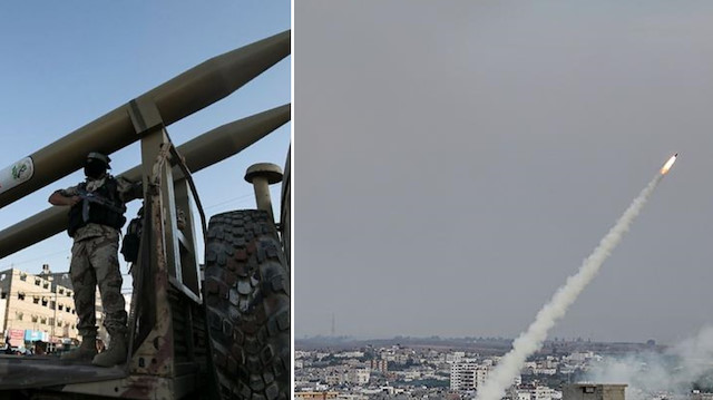 Hamas güçleri Gazze'den İsrail'in kuzeyine en uzun menzilli füzesini fırlattı