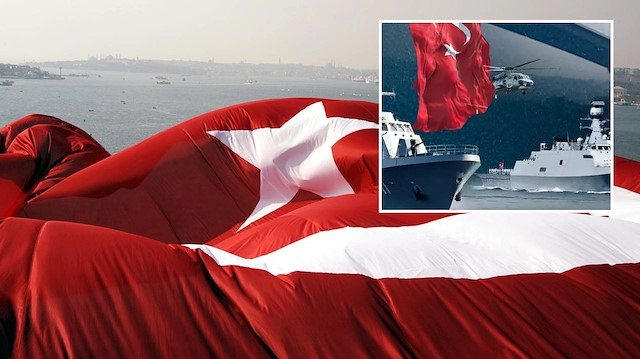 Cumhuriyet'in 100. yılında boğazda 100 gemiyle selamlama