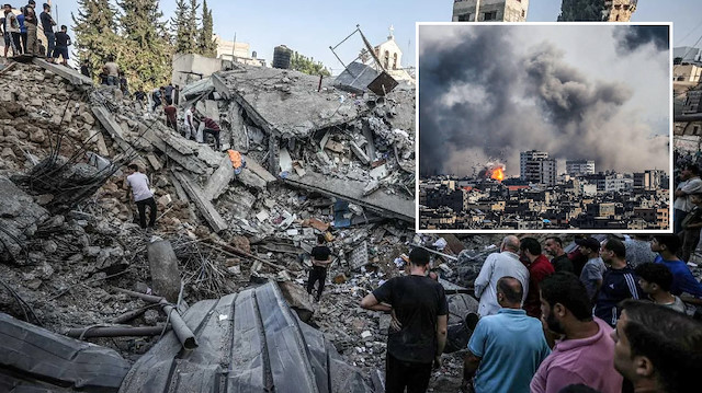 İsrail'in saldırılarında Gazze'de ölü sayısı son 24 saatte 7 bin 28'e yükseldi