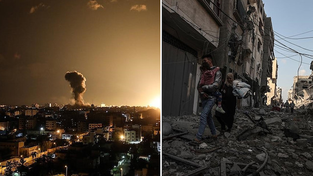 İsrail'in saldırılarında hayatını kaybeden Filistinlilerin sayısı 10 bini aştı