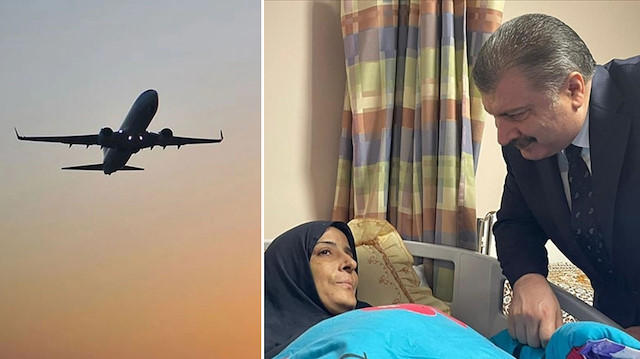 Gazzeli bazı kanser hastaları ile refakatçileri Türkiye'ye getiriliyor