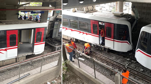 İzmir'de metro vagonu raydan çıkarak perona çarptı: 3 kişi yaralandı