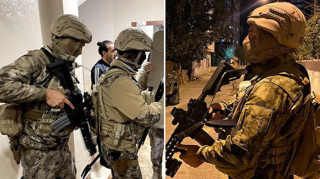 Mersin'de terör örgütleri PKK/KCK ve FETÖ'ye yönelik eş zamanlı operasyon
