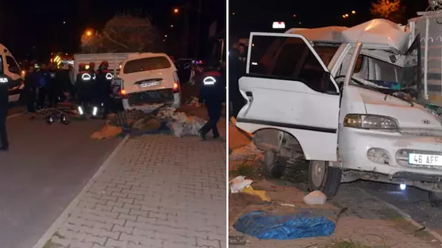 Kahramanmaraş'ta minibüs TIR’ın altına girdi: Sürücü hayatını kaybetti