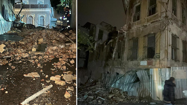 İstanbul'da şiddetli yağış ve fırtına bazı noktalarda hasara yol açtı