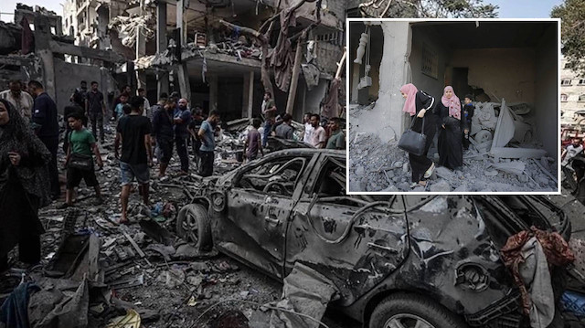 BM: İsrail saldırılarında Gazze nüfusunun en az yüzde 80'i yerinden oldu