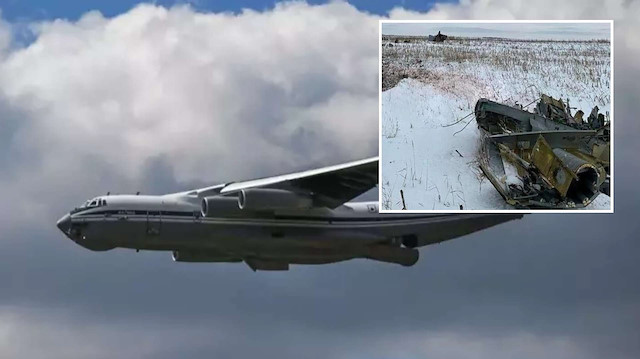 Ukraynalı esir askerlerin bulunduğu Rus askeri uçağı düştü