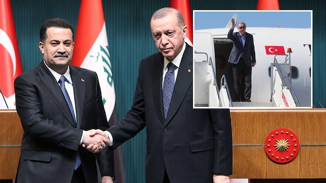 Cumhurbaşkanı Erdoğan 13 yılın ardından Irak'ta: Kalkınma Yolu Anlaşması imzalandı