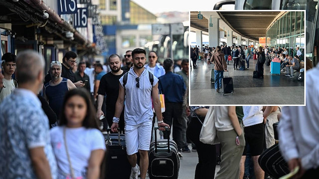 Otogarlarda bayram yoğunluğu sürüyor