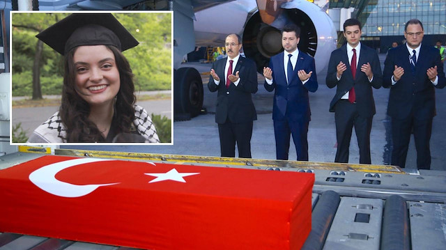 Şehit Ayşenur Ezgi Eygi'nin naaşı Türkiye'ye getirildi