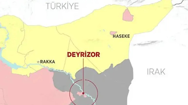 Irak sınırındaki Deyrizor'un kontrolü Suriye rejimi tarafından terör örgütü PKK/YPG'ye devredildi