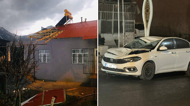 Hakkari'de kuvvetli rüzgar nedeniyle eğitim-öğretime ara verildi