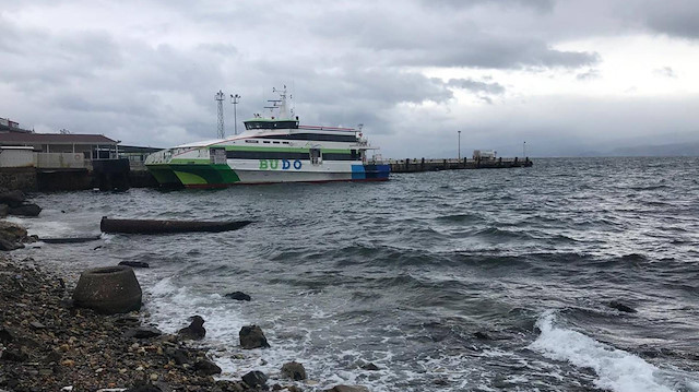 Bazı deniz otobüsü seferleri iptal edildi