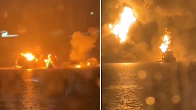 Türk denizciler acil yardım talep etti: Bombardımanın ortasında kaldılar