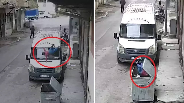 Üçüncü kattan çöp konteynerine düştü: Küçük çocuk hastaneye kaldırıldı