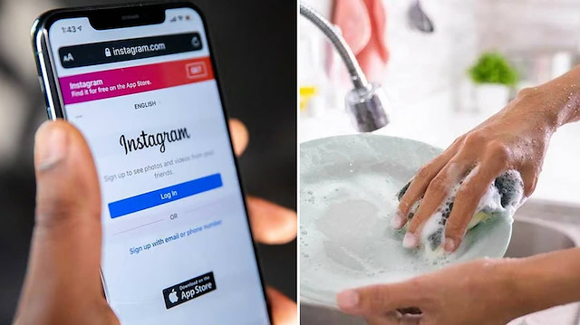 Instagram'da iki takipçi kaybedince kocasını şikayet etti: 'Bulaşık yıkamaktan video çekemedim'