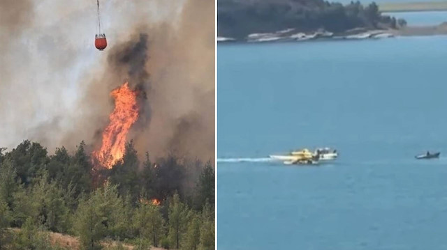 Adana’da yangın söndürme uçağı düştü