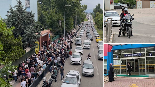YKS'ye gidemeyenler: Kapıdan atlayan da oldu polisle yetişen de