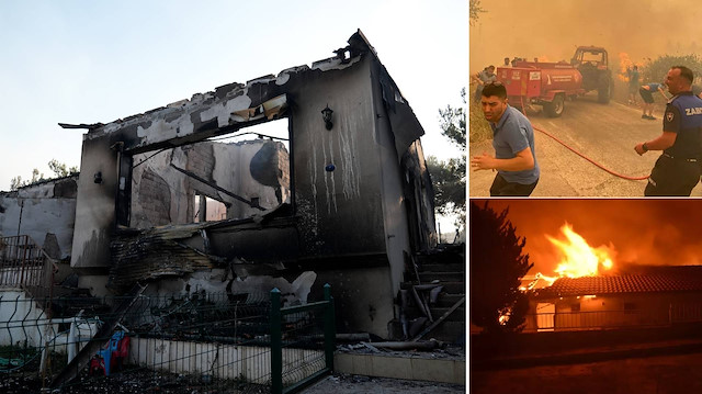 Yurdun ciğerleri yanıyor: Seferihisar'da yazlık evler kül oldu | Orman yangınlarında son durum