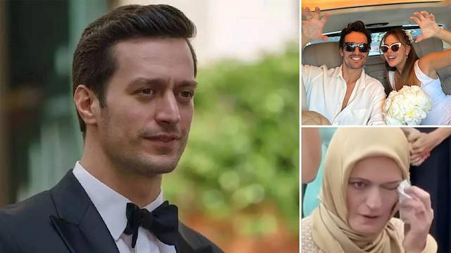 Feyyaz Şerifoğlu Merve Dinçkol ile dünyaevine girdi: Annesi gözyaşlarını tutamadı