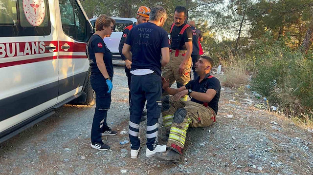 Yaralı itfaiye erinden duygulandıran sözler: Hastane teklifini reddedip yangına müdahaleye devam etti