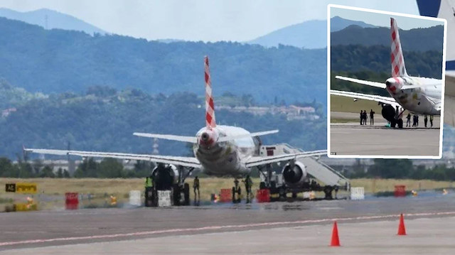 Uçağın motorunda feci şekilde can verdi: Tüyleri diken diken eden anons