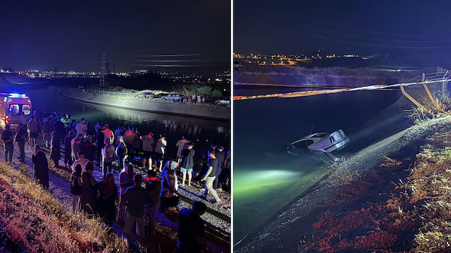 Kahramanmaraş'ta feci kaza: Sulama kanalına düşen otomobilde baba ve oğlu can verdi