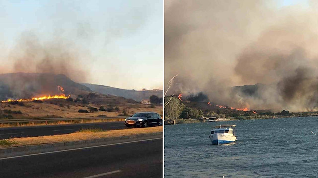 İzmir'de iki bölgede yangın: Urla ve Aliağa yangınları korkuttu