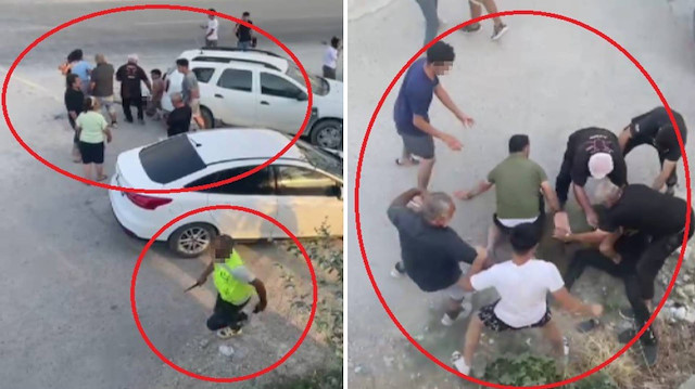 Kaza sonrası bıçaklar çekildi: Bir ölü üç yaralı