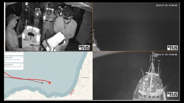 Gazze'ye yardım için yola çıkan Hanzala gemisine İsrail müdahalede bulundu