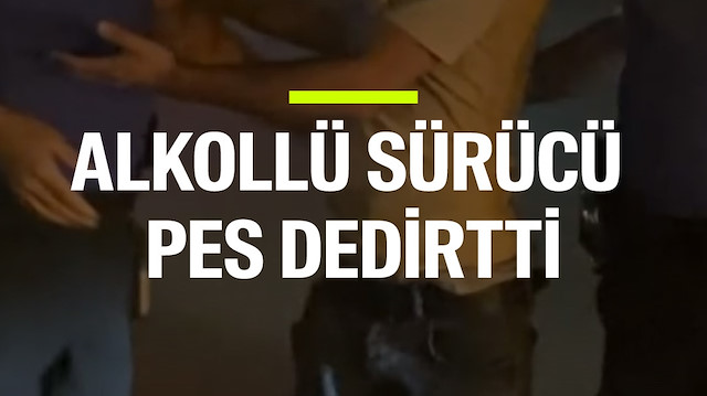 Aksaray'da alkollü ve ehliyetsiz sürücüden pes dedirten tavırlar