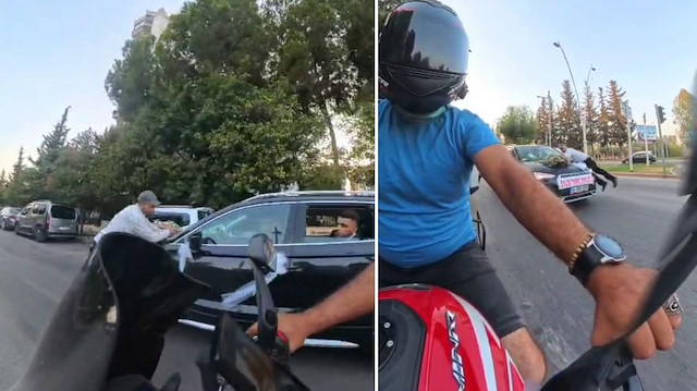 Düğün konvoyunu durdurmak için 150 metre koştu: Gelin arabasının kaputuna atlayıp para aldı