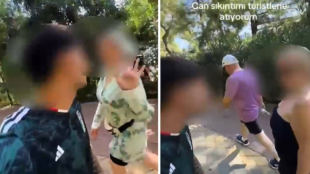 Turistlerle alay edip sosyal medyada paylaşan şahıs Marmaris’te gözaltına alındı
