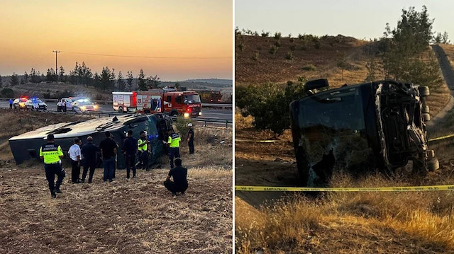 Şanlıurfa’da yolcu otobüsü devrildi: 3’ü ağır 27 yaralı