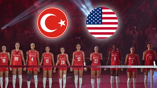 CANLI ANLATIM | Türkiye-ABD voleybol maçı, Filenin Sultanları yarı final için sahada