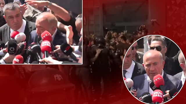 Son dakika: Gürsel Tekin polis eşliğinde CHP il binasına girdi