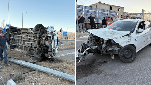 Sivas'ta feci kaza: Minibüs devrildi, 15 işçi yaralandı