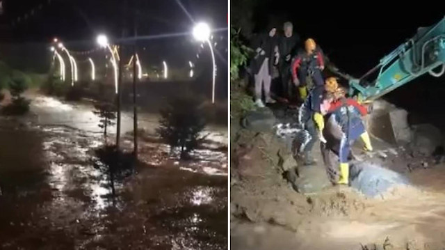 Ayder Yaylası kapandı... Rize güne sel ve heyelan kabusuyla uyandı: Dereler taştı, yollar kapandı, köprü çöktü