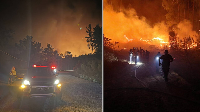 Alanya’da peş peşe yangınlar: Alevler yayılıyor... Farklı bölgede bir yangın daha çıktı