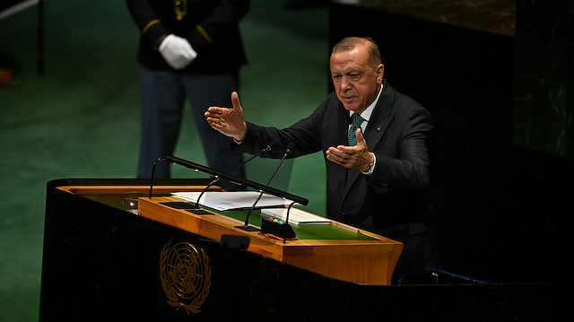 Cumhurbaşkanı Erdoğan, BM Genel Kurulu'nda konuştu: Gazze'de açlıkla insanlar ölüyor