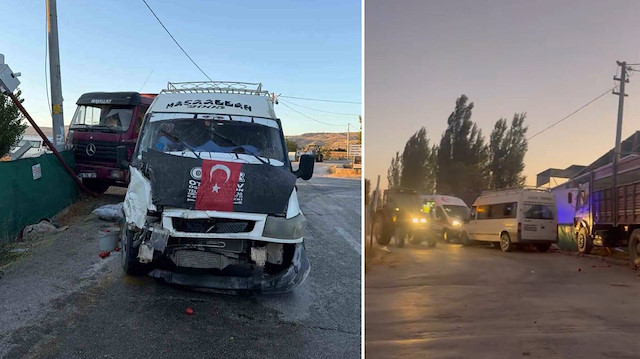 Eskişehir’de korkunç kaza: Tarım işçilerini taşıyan minibüs kamyonla çarpıştı, 20 yaralı!