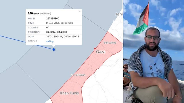 Gazze açıklarında direniş: Türk aktivist İsrail ablukasını deldi