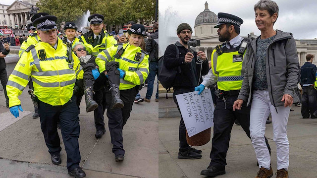İngiltere’de Filistin’e destek protestolarında gözaltı sayısı 492’ye yükseldi