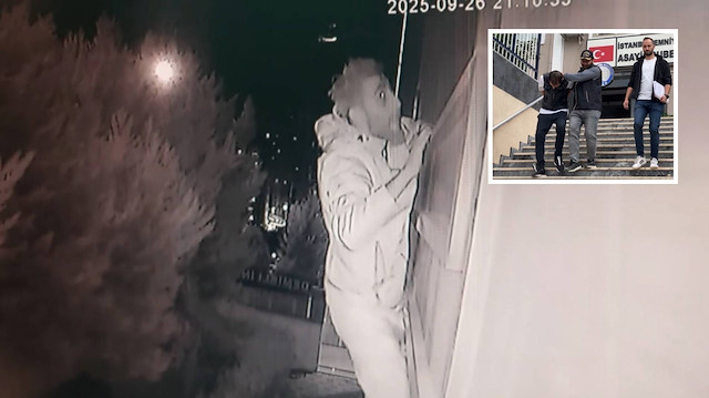 Film gibi hırsızlık: Evlere tırmanarak giren hırsızlar kamerada