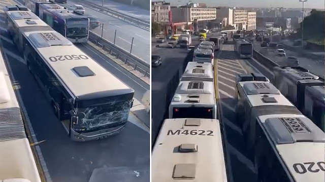 Son dakika: Sefaköy'de metrobüs kazası