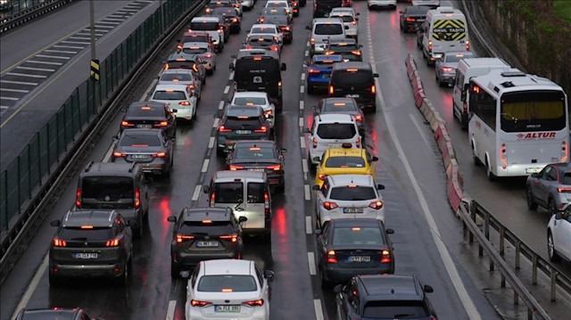 İstanbul'da trafik yoğunluğu yüzde 87'ye çıktı