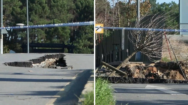 Ümraniye’de istinat duvarı çöktü, yol kullanılamaz hale geldi