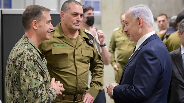 Netanyahu İsrail'de kurulan Amerikan üssünde: ABD komutanlarıyla bir araya geldi