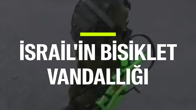 İsrail'in bisiklet vandallığı